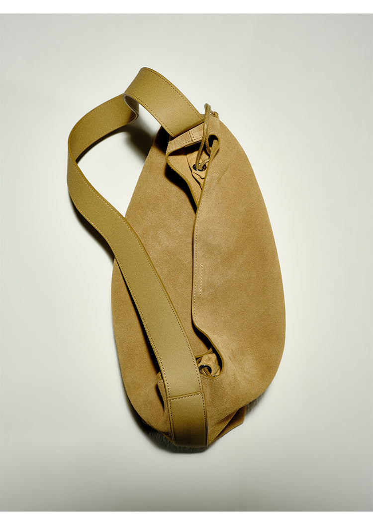 Suede Tote Bag with Detachable Inner Pouch