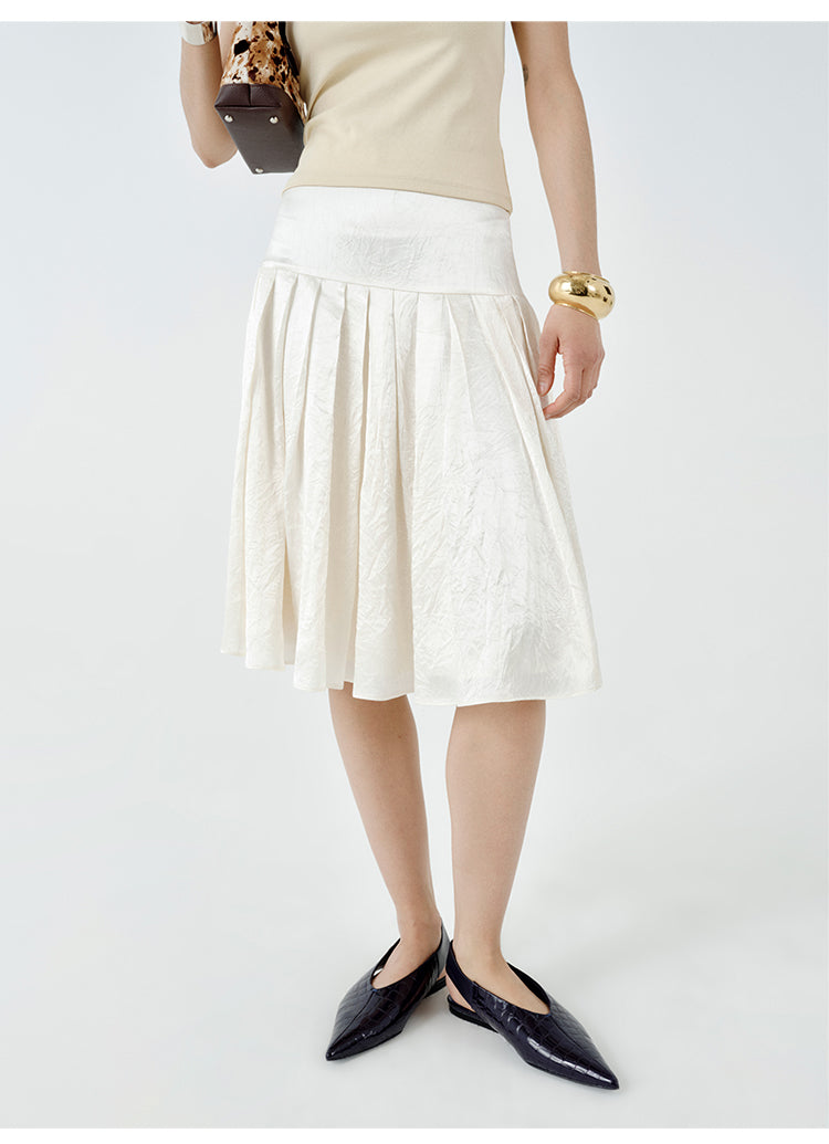 Leather Crocodile-Pattern Pointed Flats