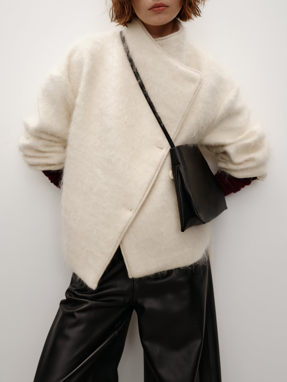 Classic Lambskin Double-Layer Minimalist Square Tote Bag, Large Capacity Versatile Crossbody & Shoulder Bag